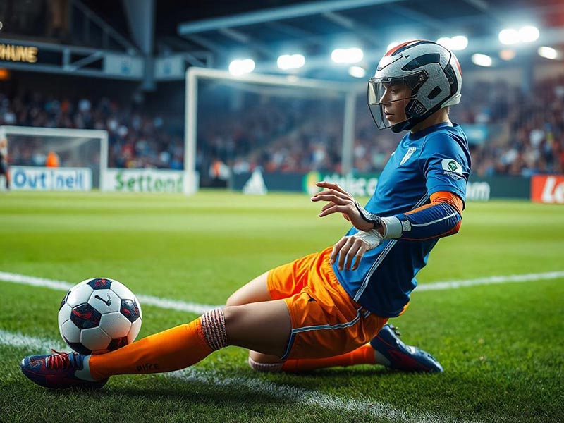 于帕梅卡诺趴在维尼修斯身上时咧嘴大笑,下方的维尼修斯吓坏了